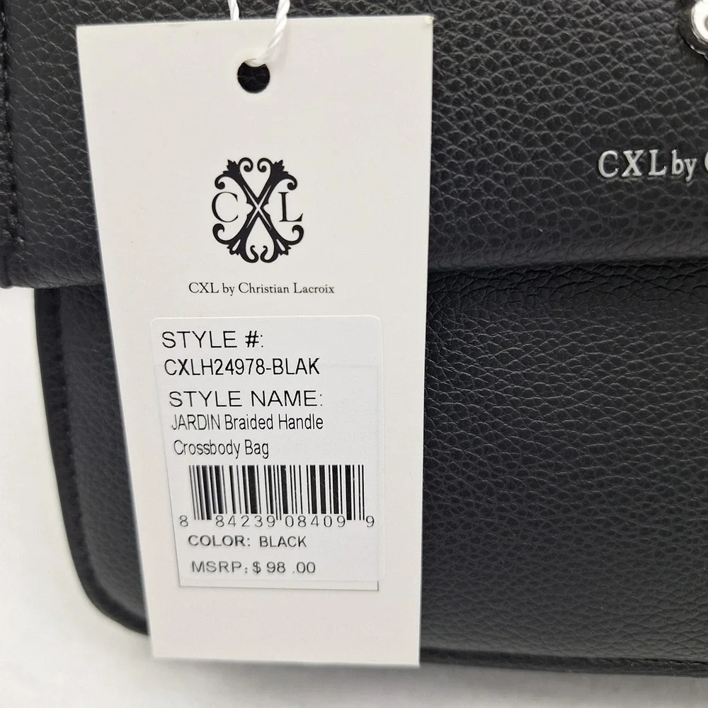 Christian Lacroix‎ Jardin Crossbody Bag Black Braided Handle